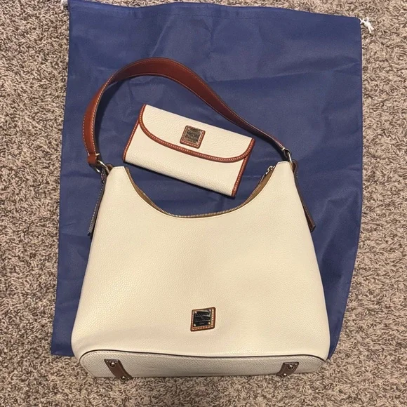 Dooney & Bourke Cream Hobo Bag & Wallet Set - Picture 4 of 6